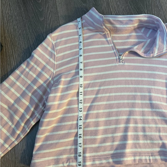 Lululemon Cotton French Terry Cropped Half Zip - Picture 7 of 8